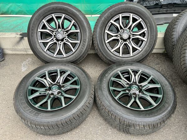 ハイラックス GR ブリヂストン タイヤ4本+1 純正 ホイール TOYOTA 走行210km☆ハイラックスZ GRスポーツ 純正 ホイールとタイヤ4本セット