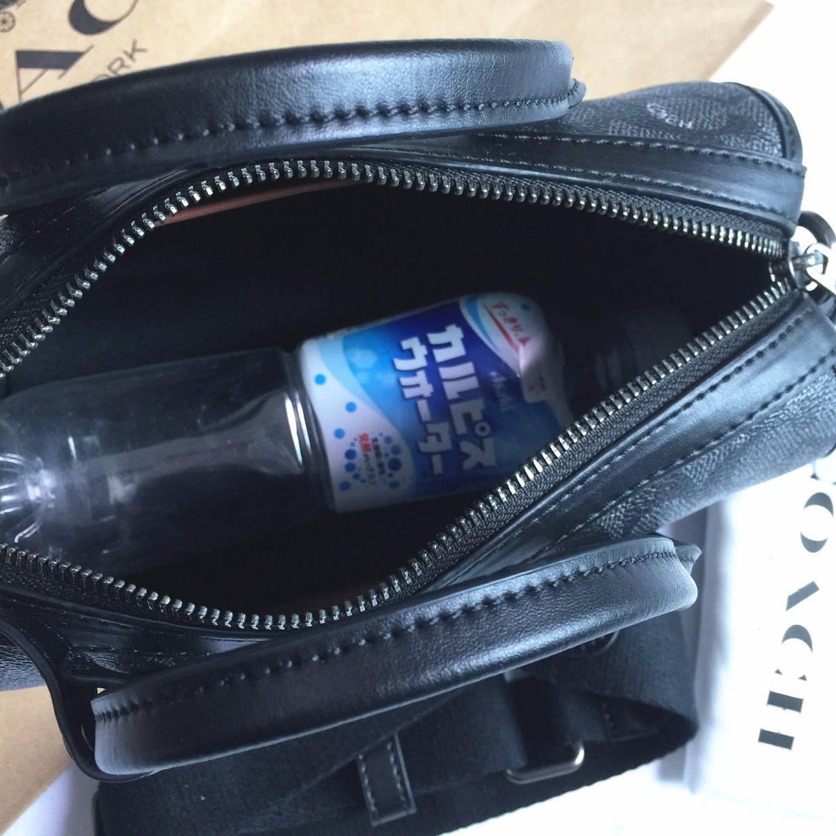 新品未使用】COACH コーチバッグ CA186 メンズミニボストンバッグ