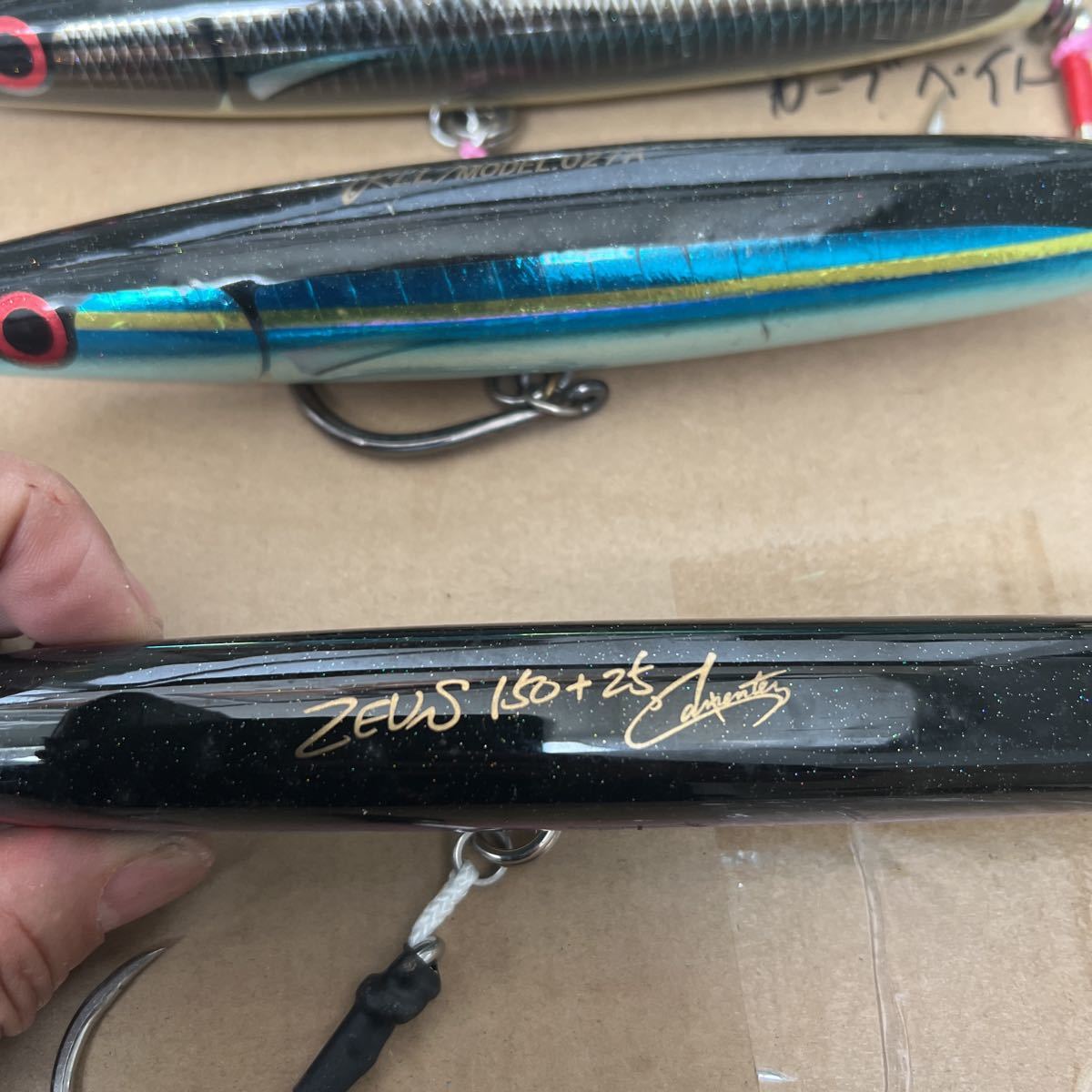 カーペンターKLL/MODEL027Cと027Aとゼウス150+25のシンキングルアー3