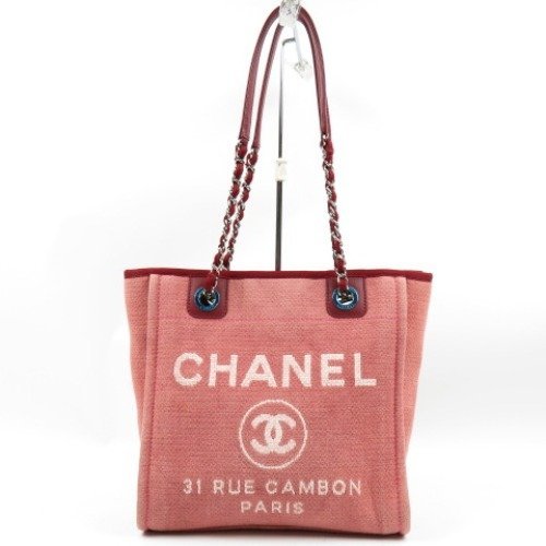 63466☆1円スタート☆CHANEL シャネル 中極美品 ドーヴィルPM チェーン  