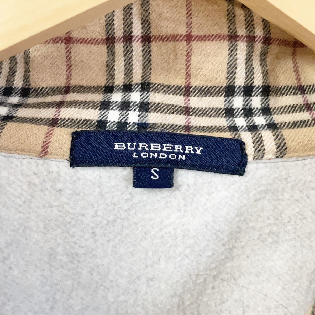BURBERRY バーバリー スウェットトレーナー ハーフジップ ノバチェック