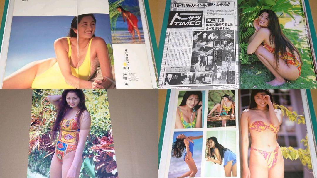 井上晴美 1991年～1993年 大量 切り抜き ファイル 1冊 80P(タレント