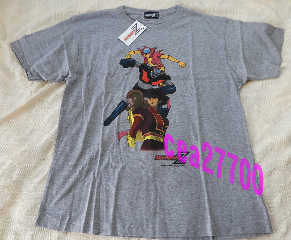 ☆超レア 海外販売 マジンガーZ Tシャツ Lサイズ グレー 未使用品 兜