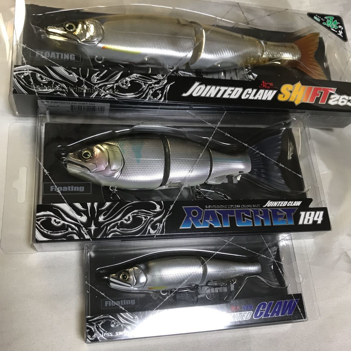 【送料無料】ガンクラフト GAN CRAFT 　シフト263 ■稚鮎■／ラチェット184■タナゴ■／ジョインテッドクロー 128■フラッシング湖鮎■_1