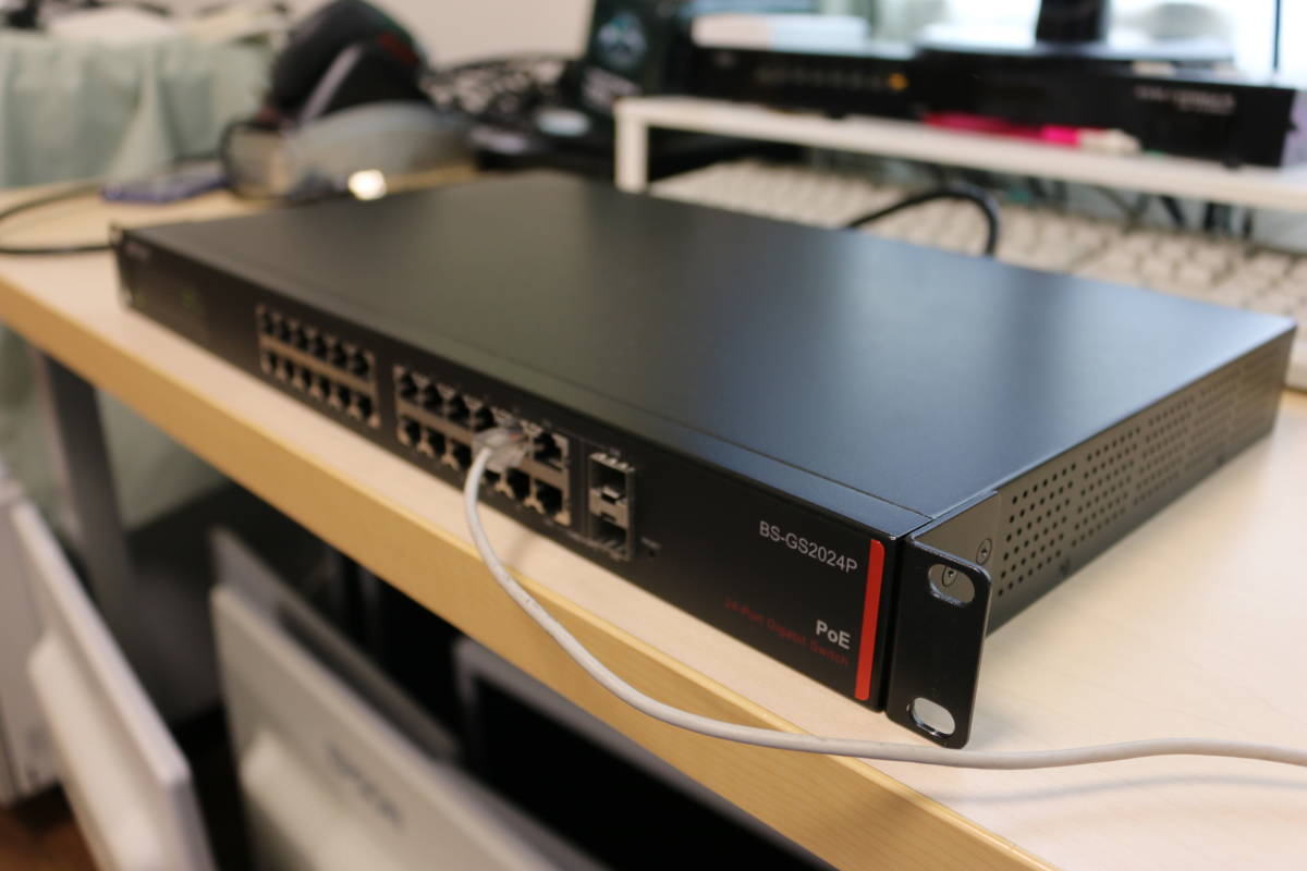 Buffalo BS-GS2024P 24ポート PoE対応 レイヤー2 GigaSwitch