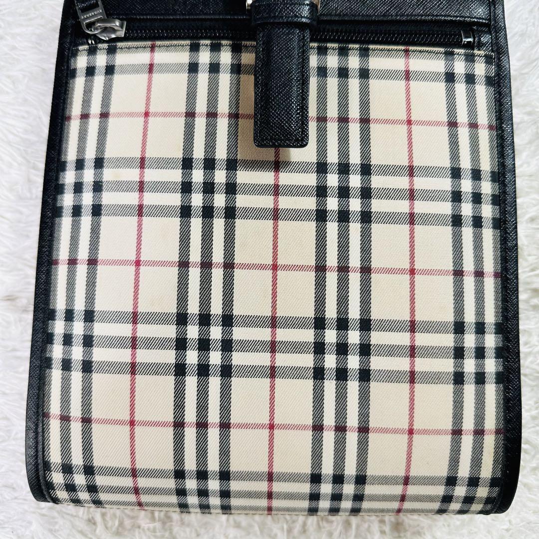 BURBERRY ノバチェック サコッシュ ショルダーバッグ ポシェット レザー 正規品 バーバリー BURBERRY ショルダーバッグ ポシェット サコッシュ