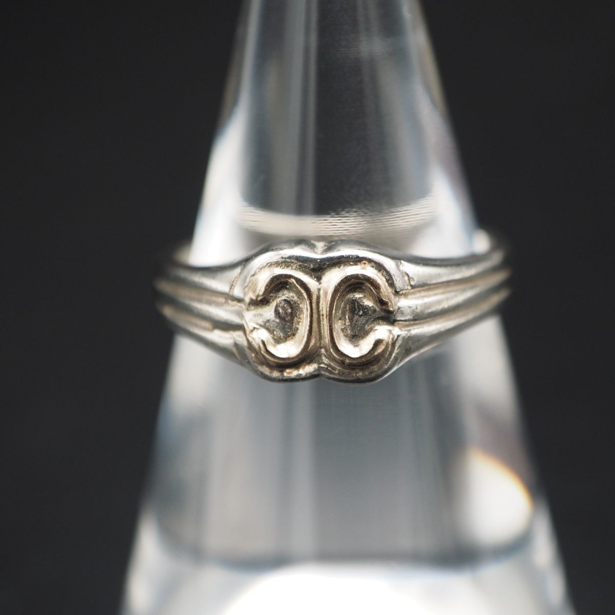 B679 ヴィンテージ SILVER925 K10刻印 リング デザイン シルバー