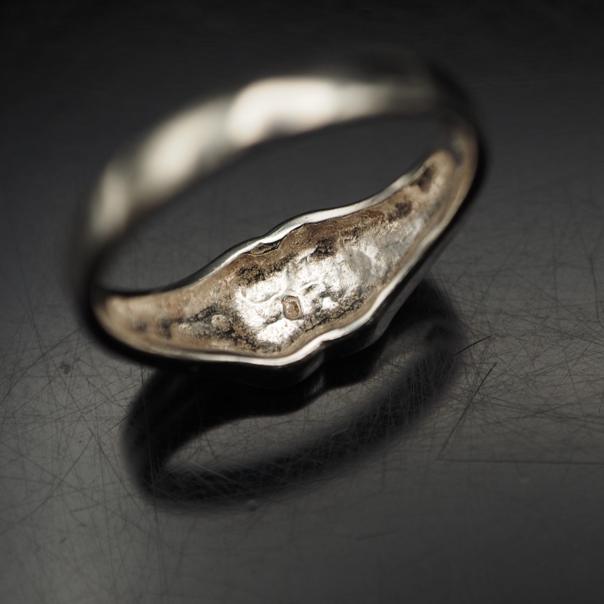 B679 ヴィンテージ SILVER925 K10刻印 リング デザイン シルバー