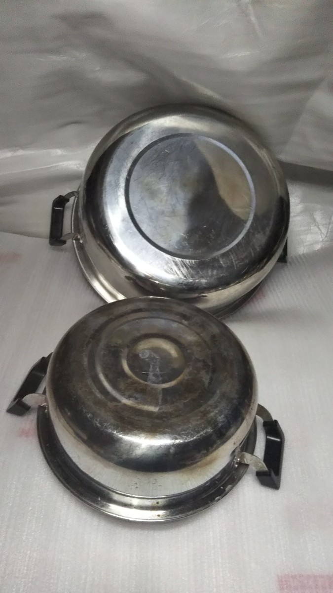 両手大鍋　3セット　約47センチ　深さ20センチ 両手大鍋 3セット 約47センチ 深さ20センチ