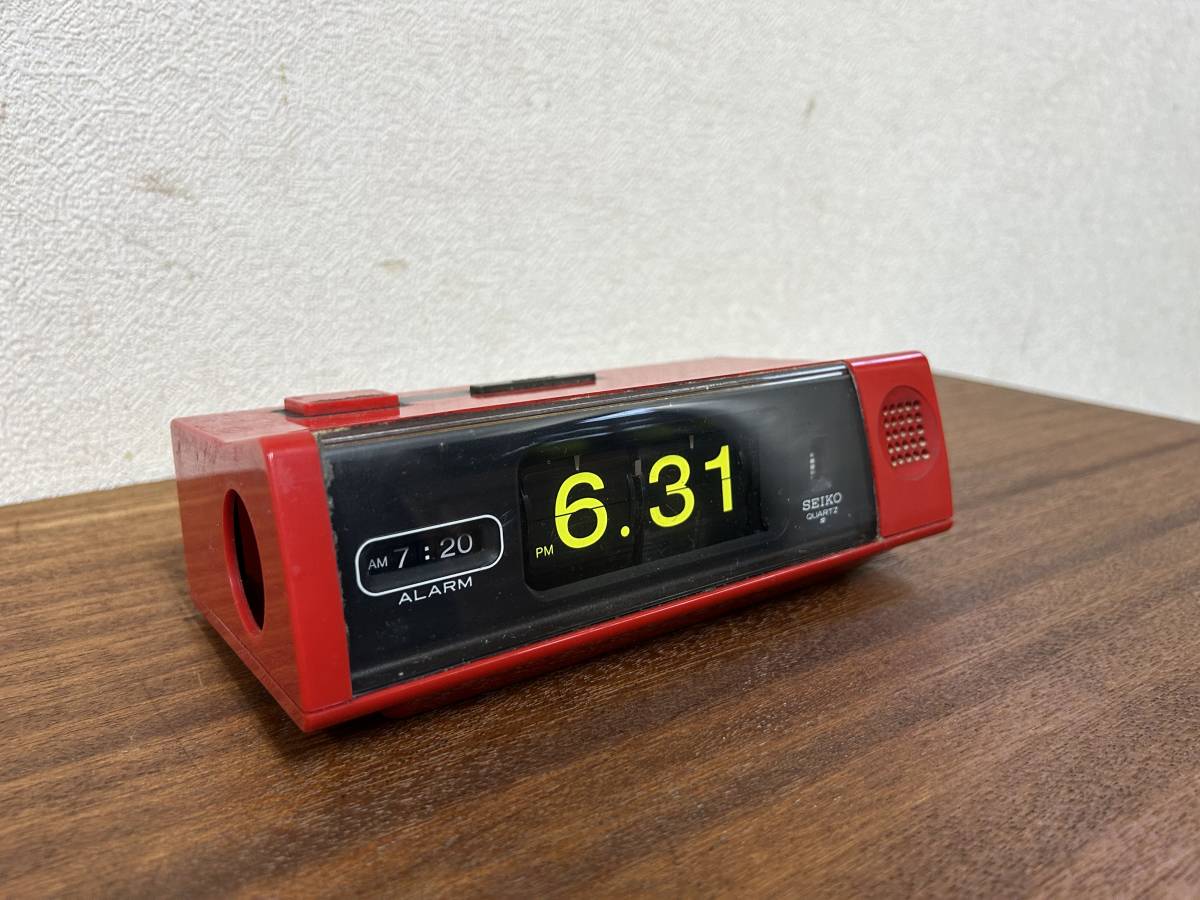 可動品】70s SEIKO パタパタ時計 ミッドセンチュリー スペースエイジ