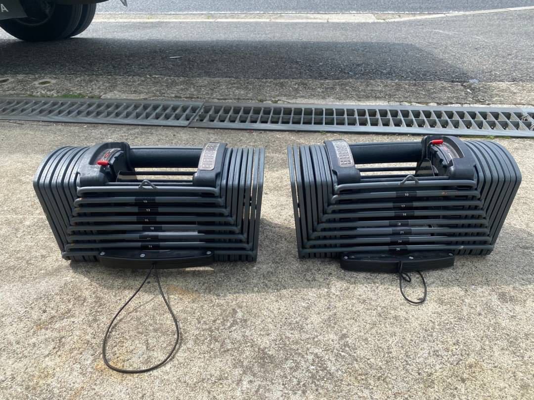 ○E8849 可変式ブロックダンベル アジャスタブルダンベル 26kgx2 52kg 