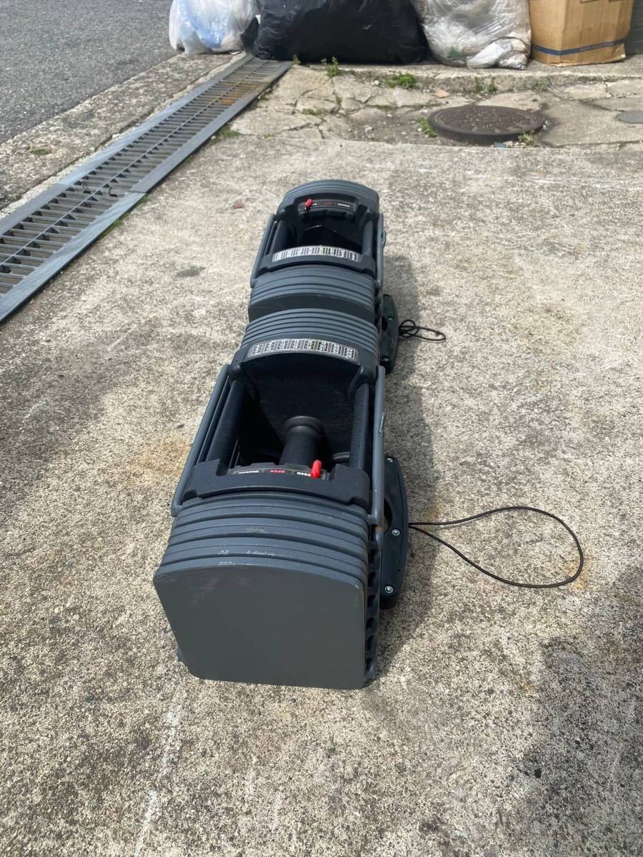 ○E8849 可変式ブロックダンベル アジャスタブルダンベル 26kgx2 52kg 