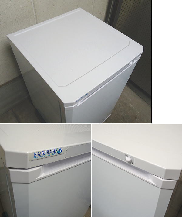 ☆中古 日本ゼネラル ノーフロスト 縦型 庫内引き出し型 4段 85L 冷凍