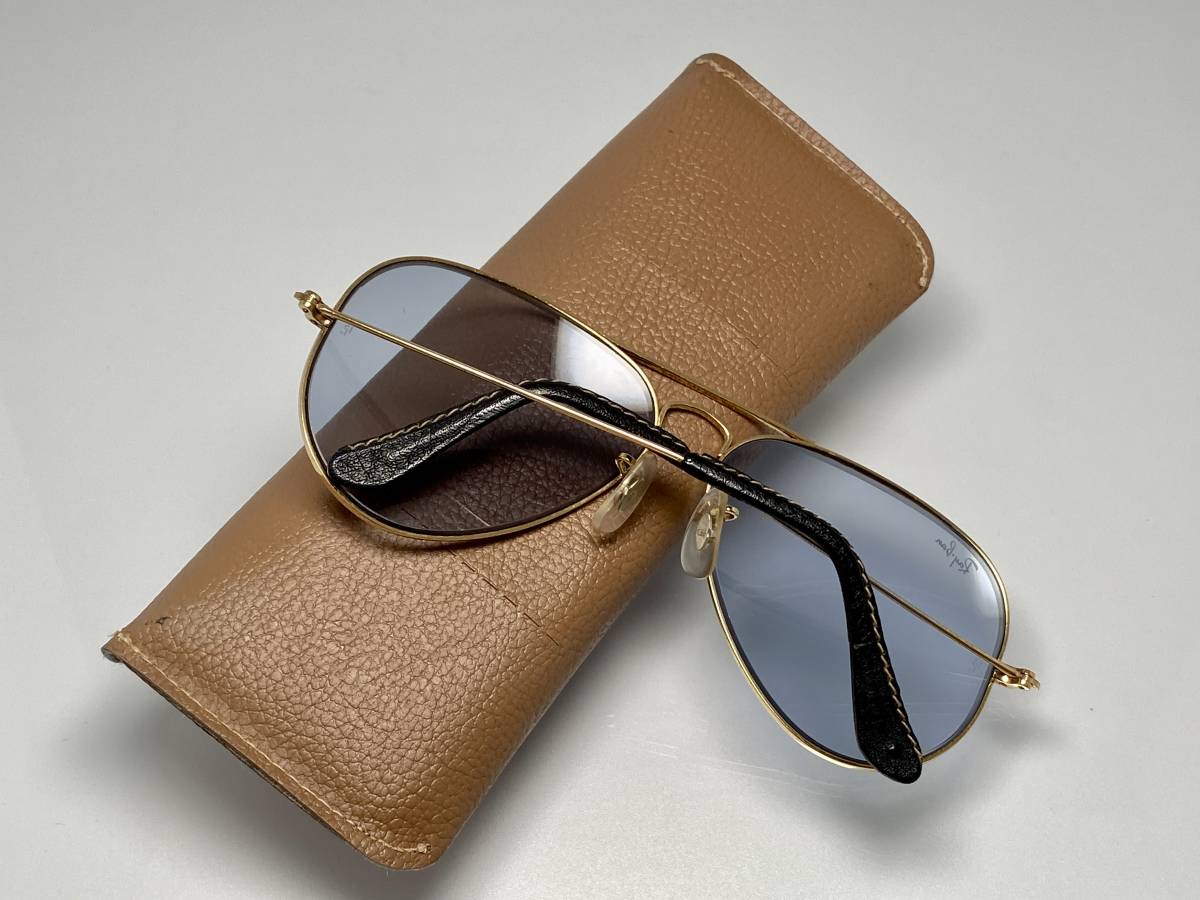 調光☆限定レザー☆B&L RAY-BANボシュロムレイバン メタル1 Gold