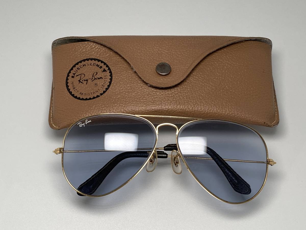 調光☆限定レザー☆B&L RAY-BANボシュロムレイバン メタル1 Gold