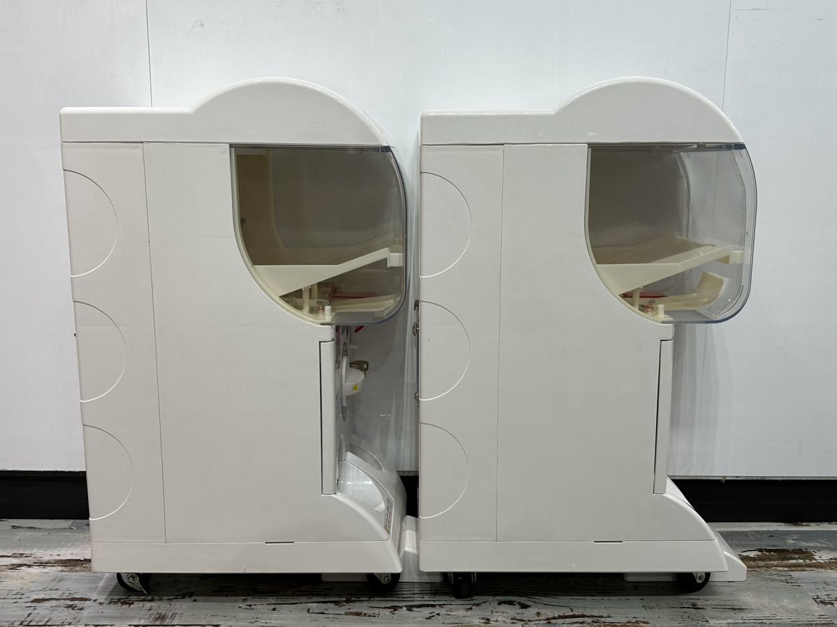 カプセルステーション6 2台セット ガチャガチャ本体 台座付き 中古品