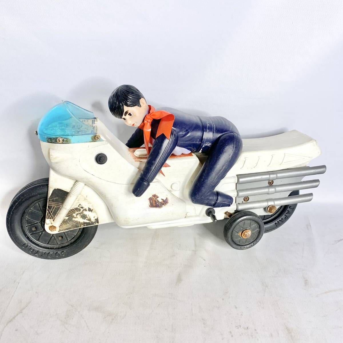 昭和レトロ タカトク 仮面ライダー1号 サイクロン号 ソフビ 当時物