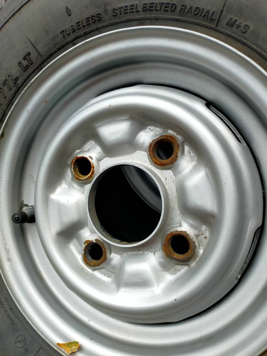 10インチ スタッドレス 希少 ブリザック スチールホイールPCD110 4本 