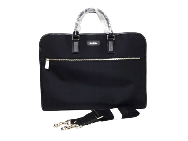 新品 ポール・スミス Paul Smith ピンストライプ3 2Way ビジネスバッグ