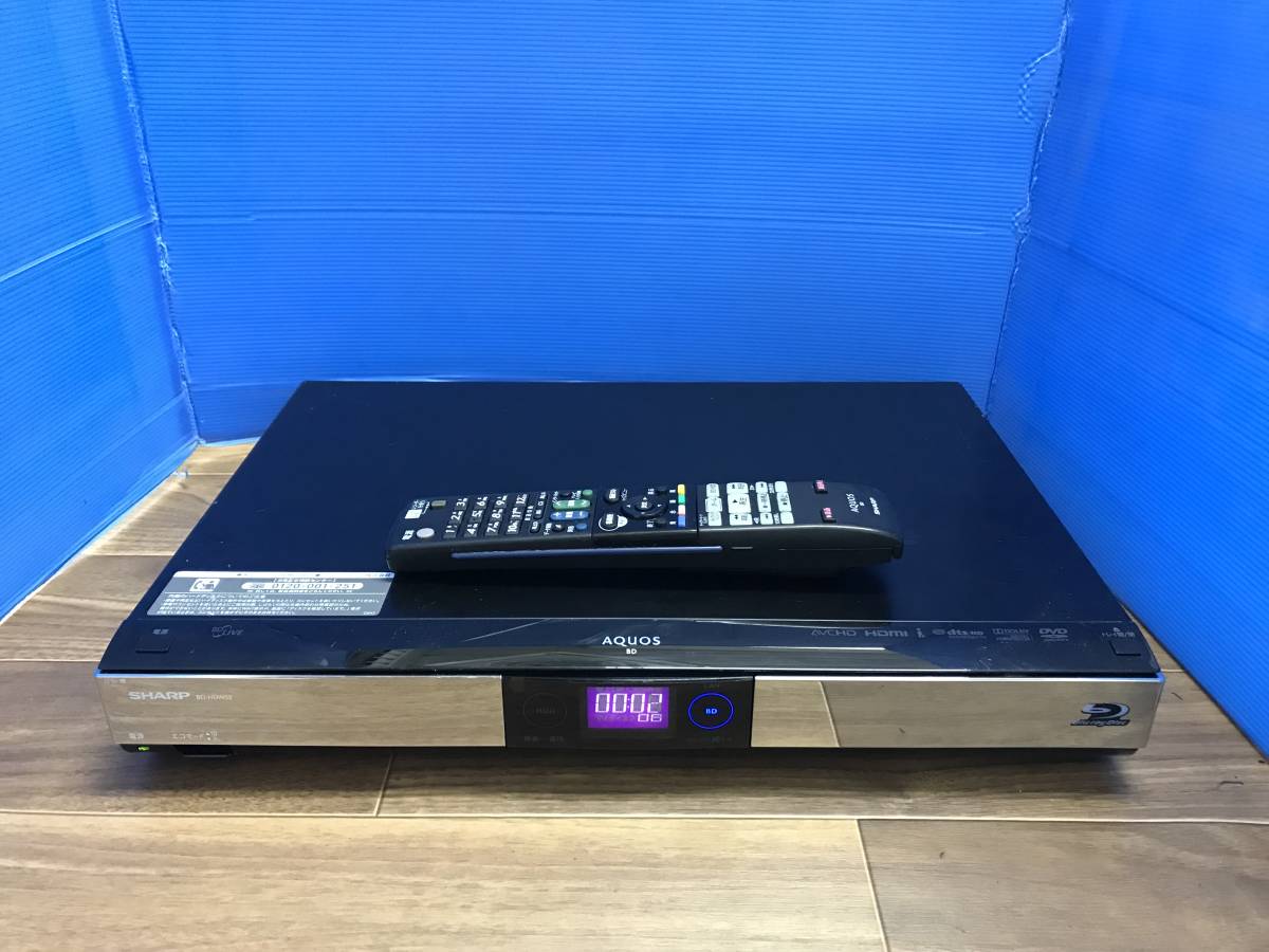 SHARP AQUOS ブルーレイディスクレコーダー BD-HDW53 純正リモコン付