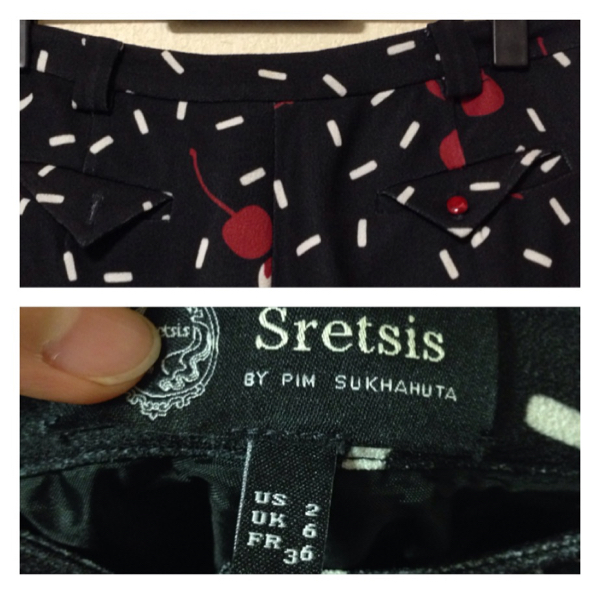 sretsis スレトシス チェリー パンツ gvgv toga mame(トーガ)｜売買  