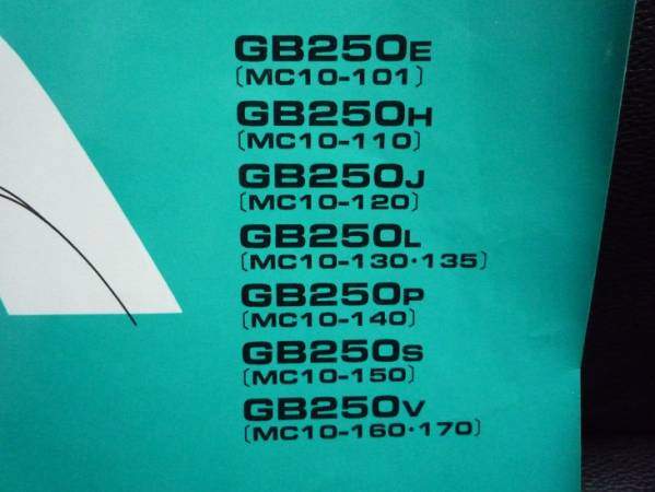GB250クラブマン サービスマニュアル パーツリスト 2024 GB250 クラブ