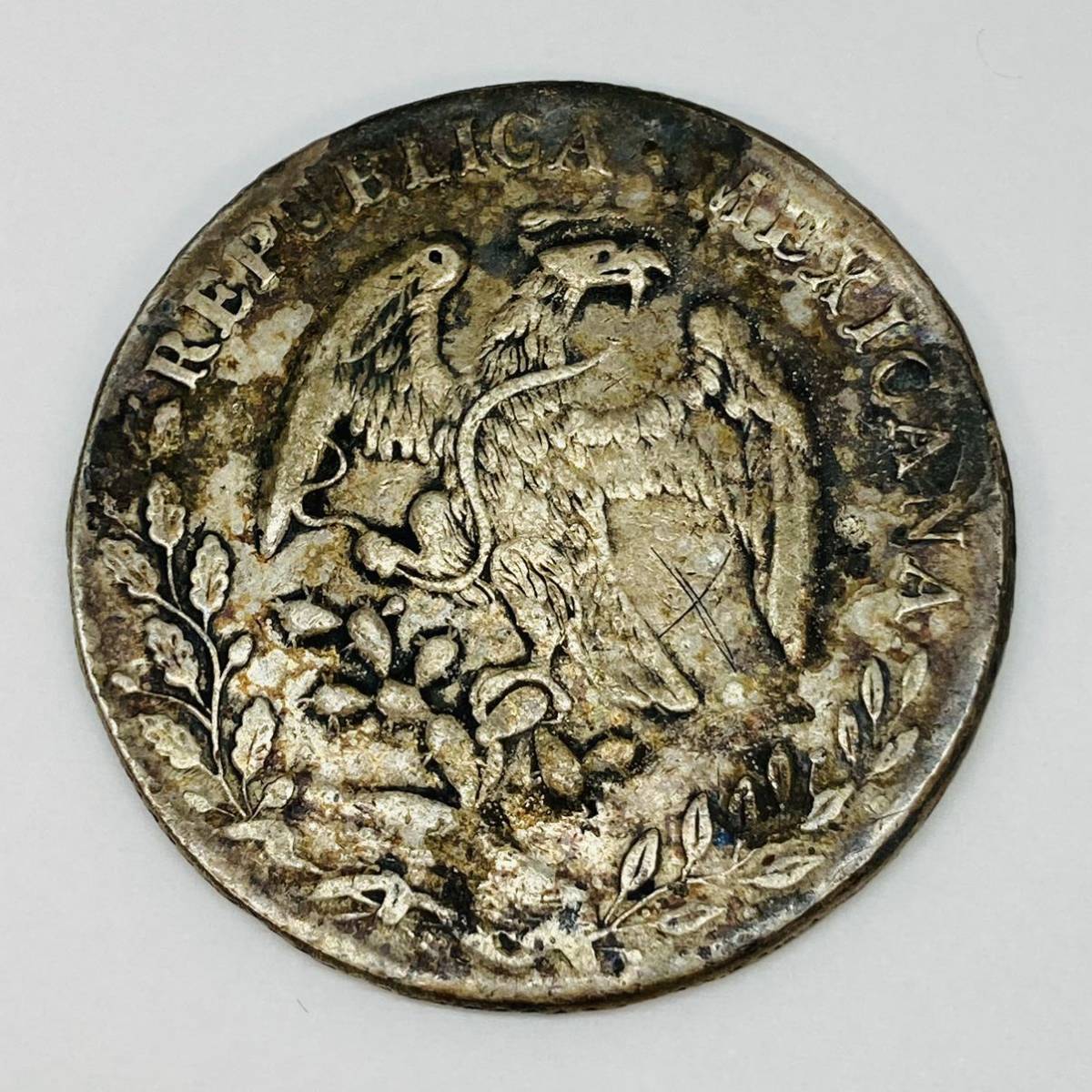 6.8NI-C1699☆外国硬貨☆メキシコ/REPUBLICA/MEXICANA/1892年/通貨