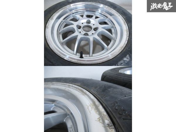 949RACING 6UL 15インチ 8J +30 PCD100 4H 4穴 ホイール 2本セット EG6 