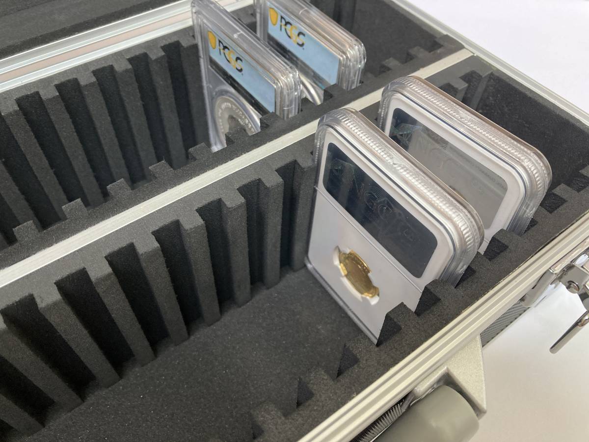 スラブコイン アルミケース ブラック 50枚収納 新品 NGC PCGS