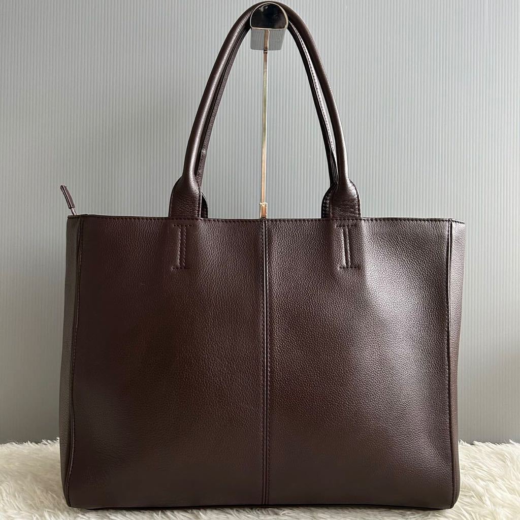 【極美品】SHIPS トートバッグ　肩掛け可能　A4収納　ビジネス 極美品】SHIPS シップス メンズ トートバッグ ビジネスバッグ 肩掛け可