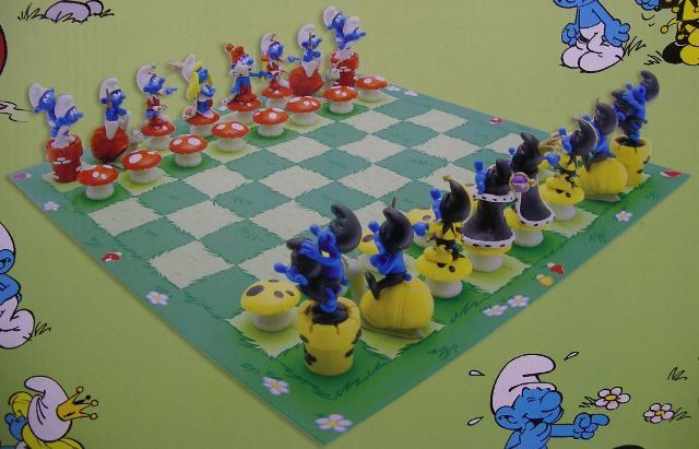 Smurf スマーフ チェスセット フィギュア PLASTOY : chess⁄スマーフ