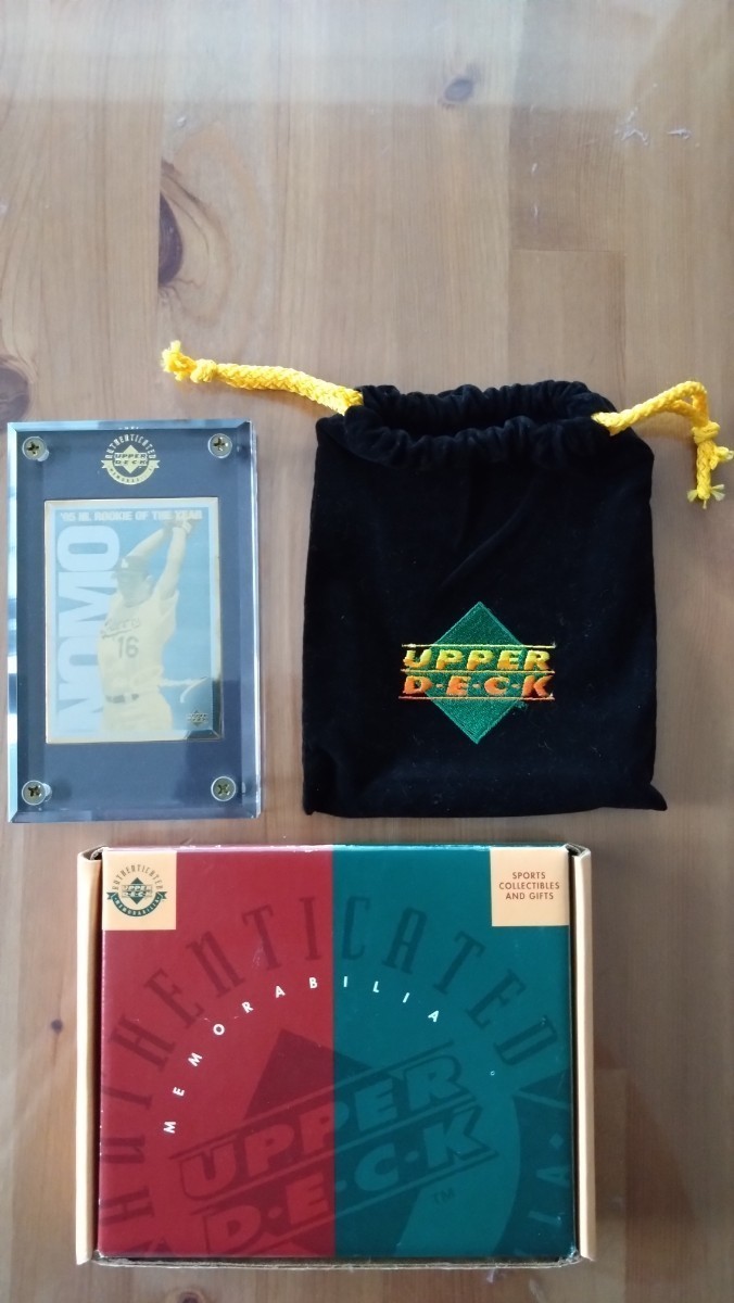 UPPER DECK 野茂英雄 1995年新人王受賞記念 限定カード、 サインなし