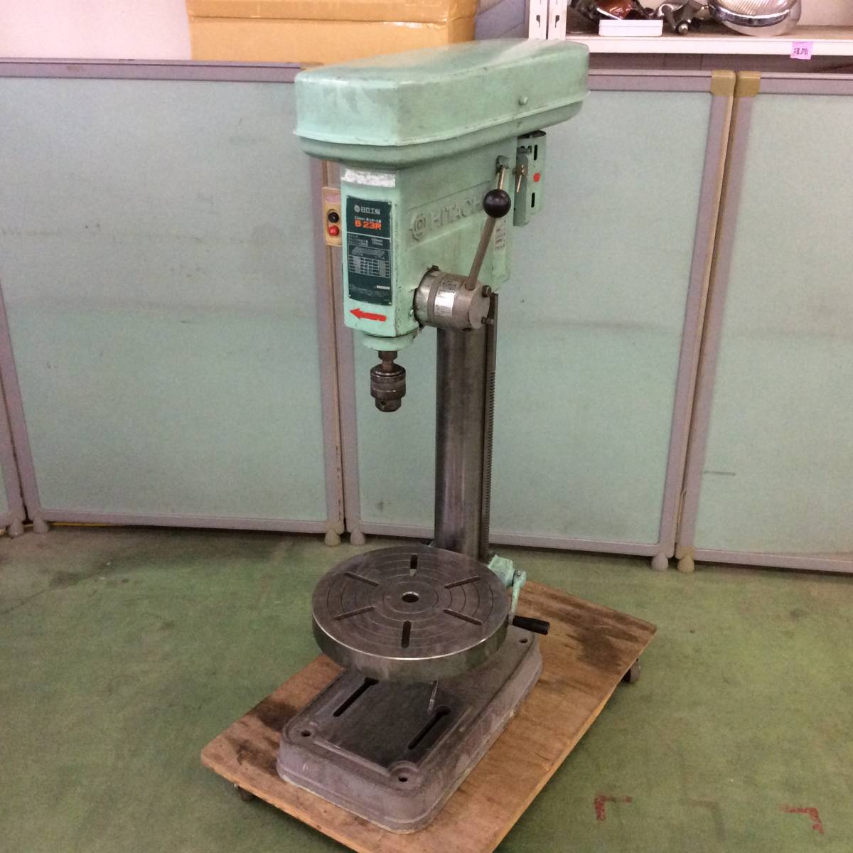 WH-7076】中古品 HITACHI 日立工機 卓上ボール盤 B23R 23mm 200V 動作 