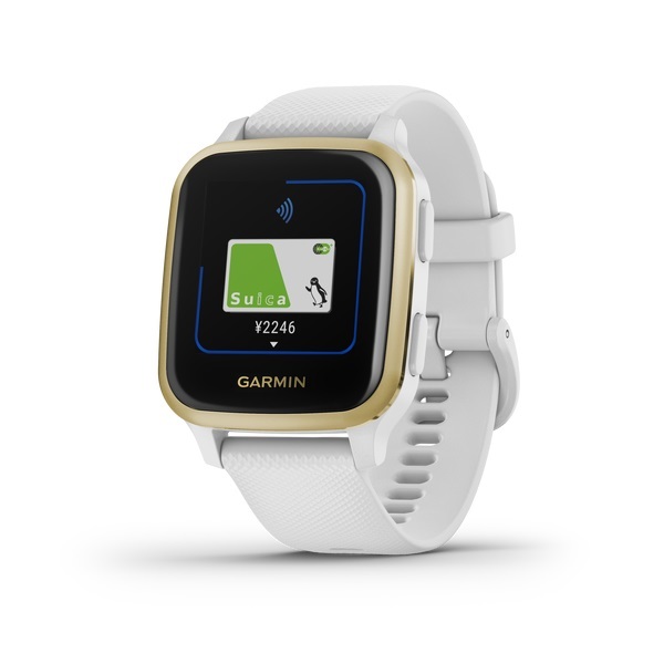【新品未使用】GARMIN ガーミン Suica対応GPSスマートウォッチ Venu Sq White/Light Gold【通知機能 タッチ決済 光学式心拍計】 2