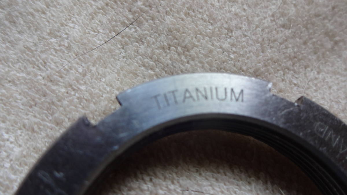 希少チタン製　PHILWOODフィルウッド　トラックハブ lock ring ロックリングFIX GEAR　ピストバイク　シングルギア
