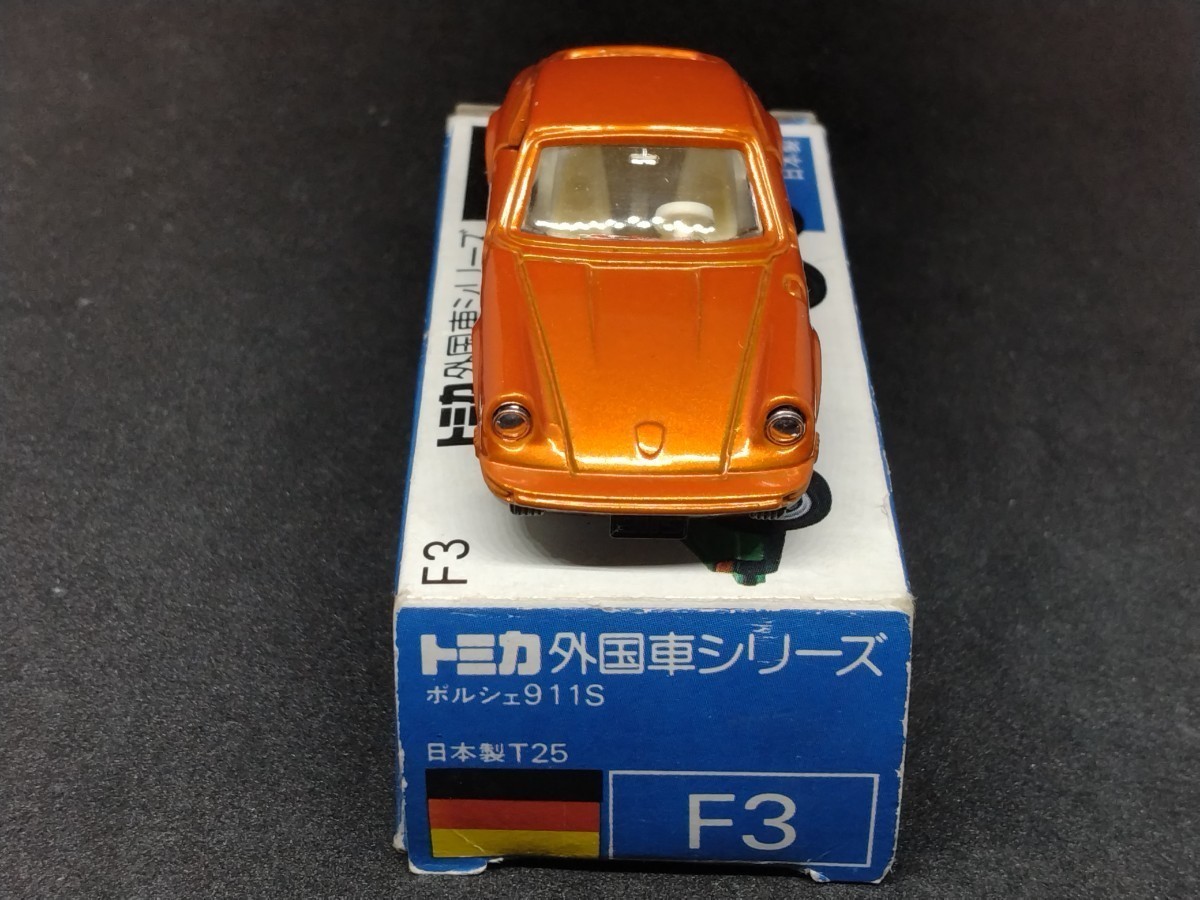 トミカ F3 日本製】ポルシェ 911S オレンジメタリック（橙メタリック