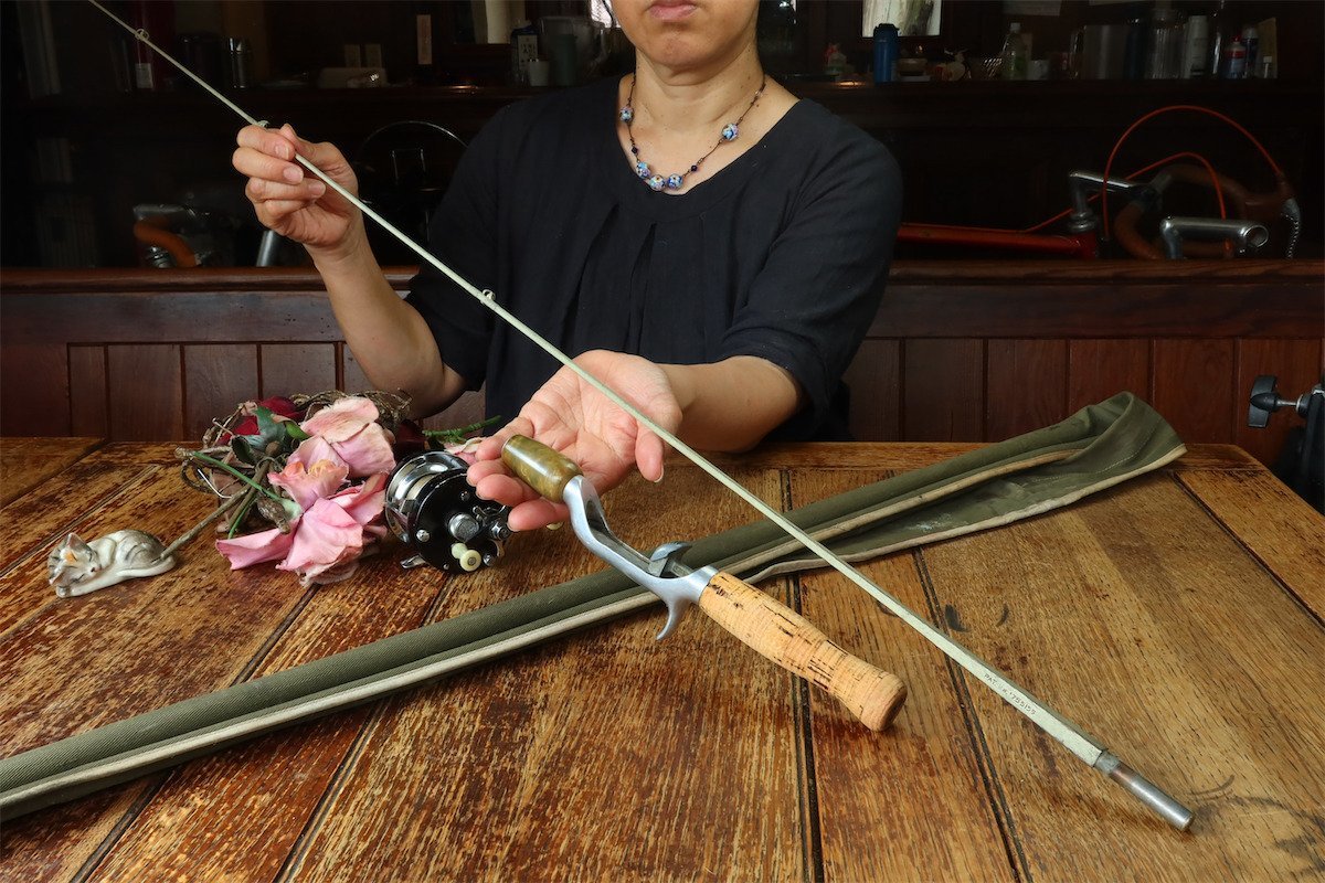 40s True Temper オールド スチールロッド グラスロッド/ HEDDON