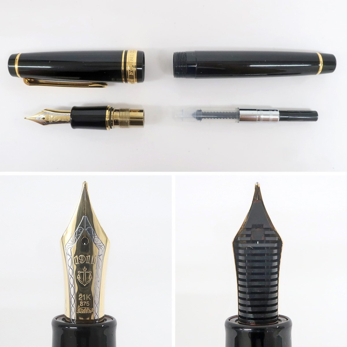 Yahoo!オークション - 良品 SAILOR 万年筆 べっ甲柄 JAPAN FOUNDED 191