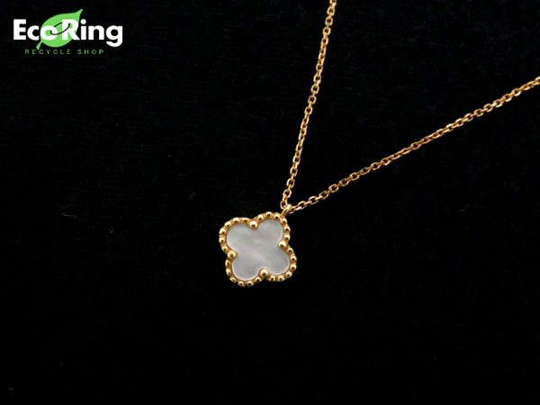 1円 K18YG×チェーン＆シェル トップ デザイン ネックレス HG166