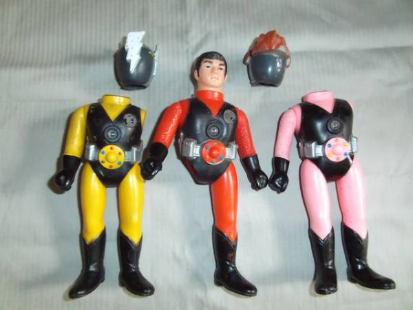 バンダイ【忍者キャプタースタンダードソフビジャンクset】中古 忍者