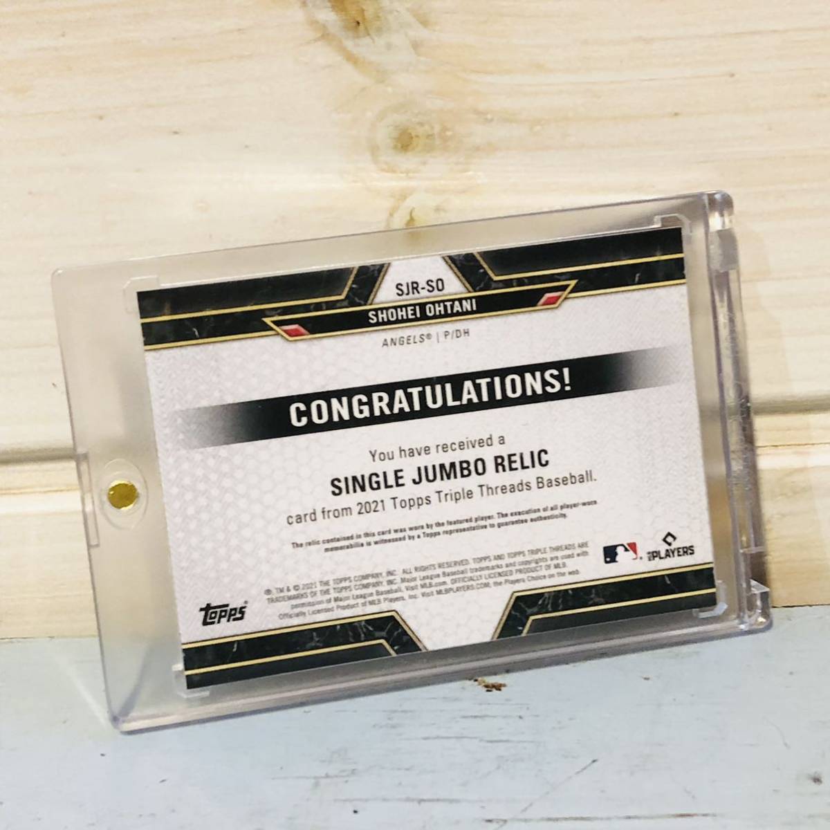 ☆世界に48枚☆ レア大谷翔平 topps ユニフォームパッチ カード