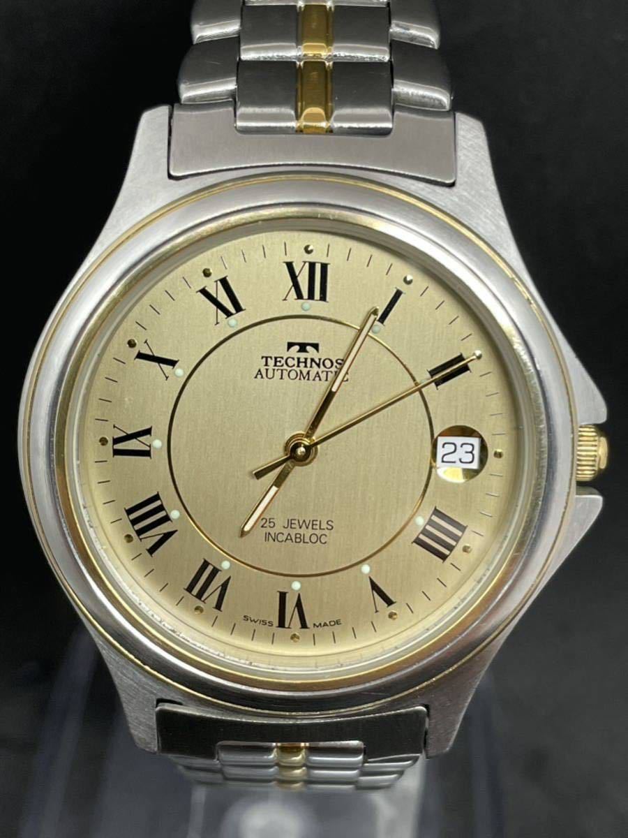 TECHNOS テクノス AUTOMATIC オートマチック 25JEWELS INCABLOC インカ 