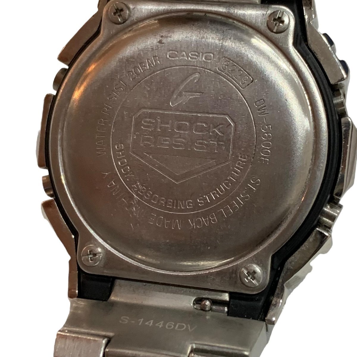 CASIO カシオ G-SHOCK フルメタルMOD シルバー ベースモデル DW-5600E 