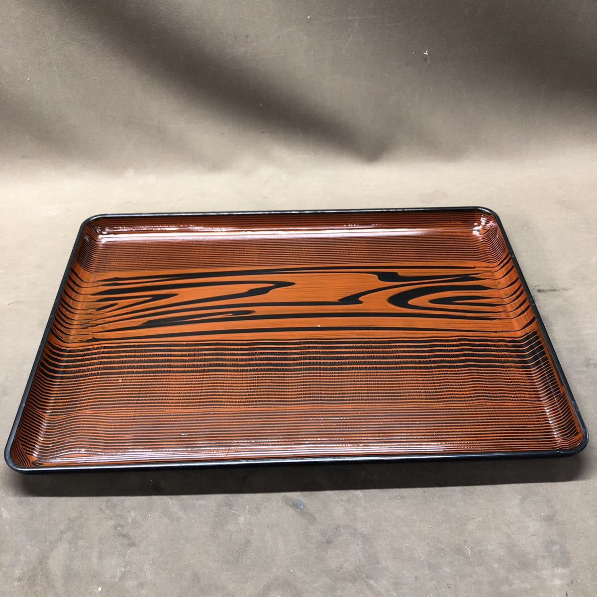 N 1506 [ 漆器お盆 19枚セット！！] 51.5×36.5㎝ 長手盆 お膳 店舗 