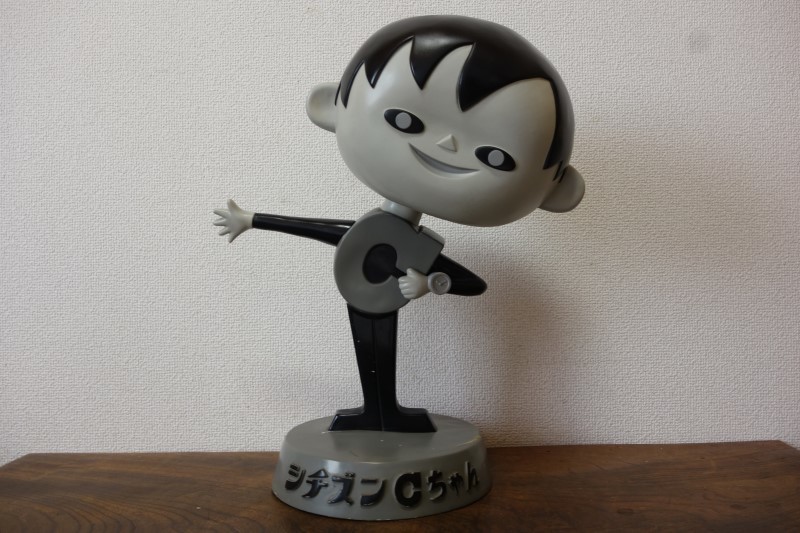 2月28日で出品終了【シチズンCちゃん】カウンター用　首振り人形 復刻版☆カウンター用 シチズン時計 シーちゃん 首ふり ソフビ人形 大