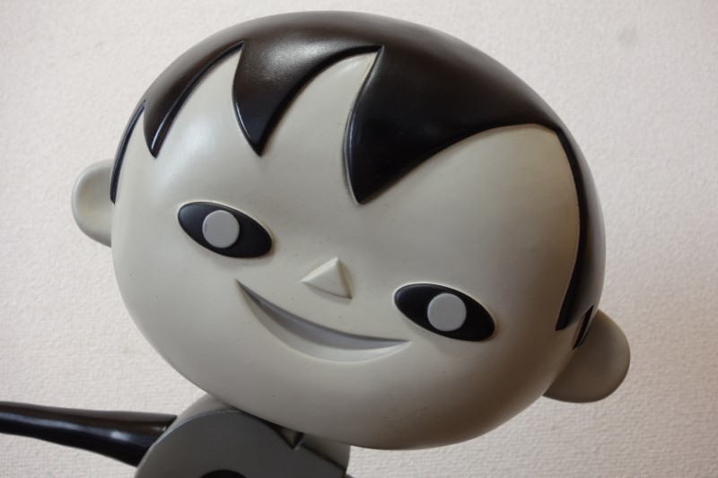 2月28日で出品終了【シチズンCちゃん】カウンター用　首振り人形 昭和レトロ CITIZEN シチズンCちゃん 店頭用 首振り ソフビ人形41cm