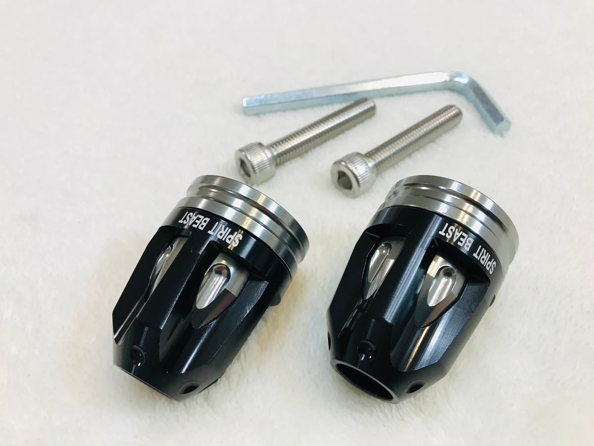 パーエンドキャップ グリップエンド ブラック Z900RS ZRX1200DAEG NINJA250など