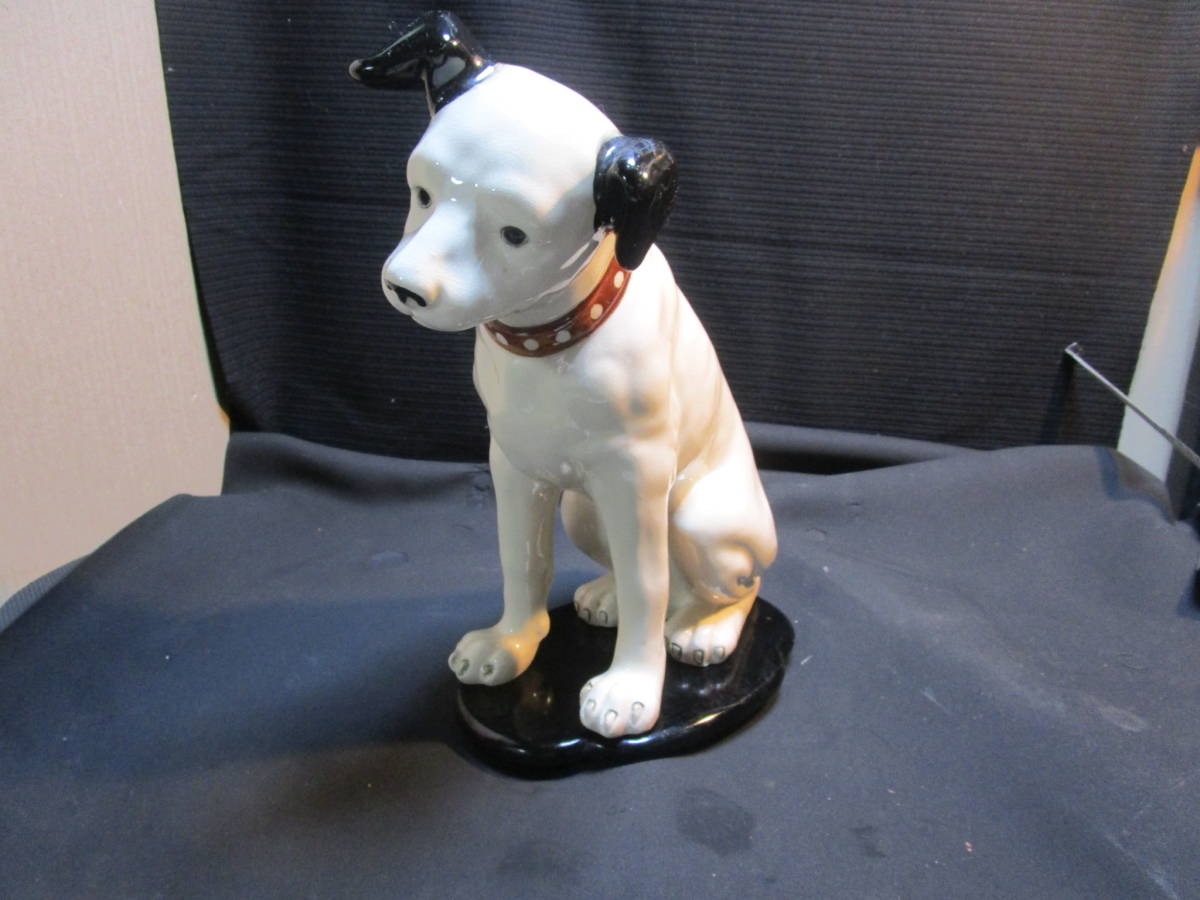 アンティーク 陶器製 ビクター犬 ニッパー君 大中小11点 M R7698B