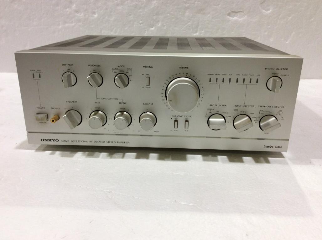 プリメインアンプ ONKYO Integra : A-917オンキョー @29185｜中古 (2250602) オンキョー プリメインアンプ Integra A-810 ONKYO