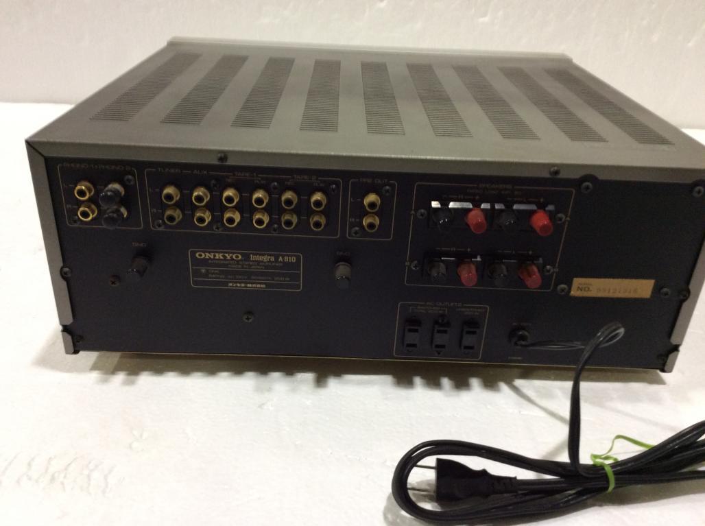 プリメインアンプ ONKYO Integra : A-917オンキョー @29185｜中古 (2250602) オンキョー プリメインアンプ Integra A-810 ONKYO